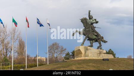 Monument à Suvorov à Tiraspol, Moldavie Banque D'Images