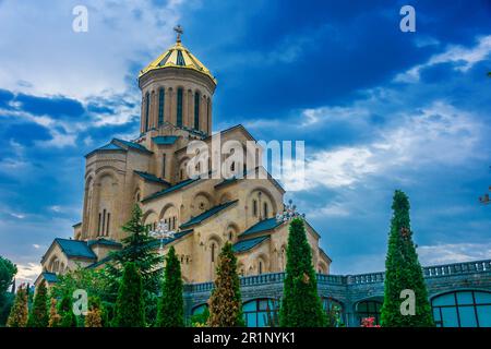 Sameba, la cathédrale Holy Trinity de Tbilissi, Géorgie Banque D'Images