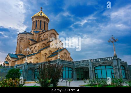 Sameba, la cathédrale Holy Trinity de Tbilissi, Géorgie Banque D'Images