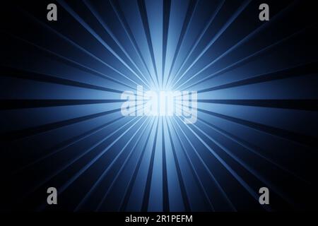 Barres métalliques formant un tunnel de science-fiction avec un motif radial. Illustration comme élément de conception pour les arrière-plans de conception Web et les fonds d'écran de diaporama Banque D'Images