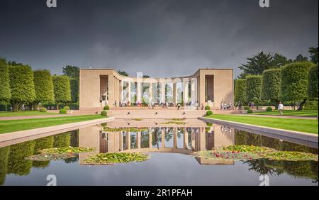 France, Normandie, Colleville sur Mer, Cimetière militaire américain, Omaha Beach Memorial Banque D'Images