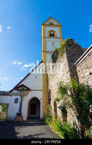 Obernhof, Abbaye d'Arnstein, église à Lahntal, Rhénanie-Palatinat, Allemagne Banque D'Images