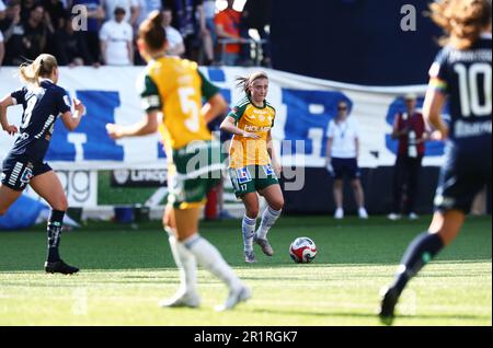 N° Norrköping 17 Vilma Emilia Koivisto pendant le match de football de dimanche dans l'OBOS Damallsvenskan entre Linköping FC-IFK Norrköping à l'arène Bilbörsen, Linköping, Suède. Banque D'Images