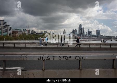 Just Stop Oil, Londres, Angleterre, le 11 mai 2023. Banque D'Images