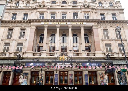 Londres - 2023 mai : théâtre sa Majesté sur Haymarket dans le West End de Londres Banque D'Images