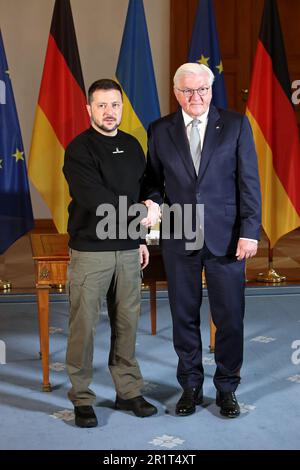 Berlin, Allemagne, 14,5.23, Volodymyr Zelenskj, président de l'Ukraine avec le président fédéral allemand Frank-Walter Steinmeier Banque D'Images