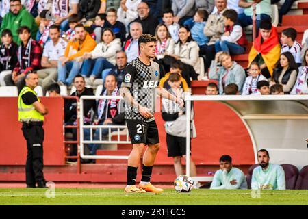 ALBACETE, ESPAGNE - MAI 14: Javi López de Deportivo Alaves focusl pendant le match entre le vrai Albacete Balompie et les Alaves de Deportivo de la Ligure Smartbank sur 14 mai 2023 à l'Estadio Carlos Belmonte à Albacete, Espagne. (Photo de Samuel Carreño/ Credit: PX Images/Alamy Live News Banque D'Images