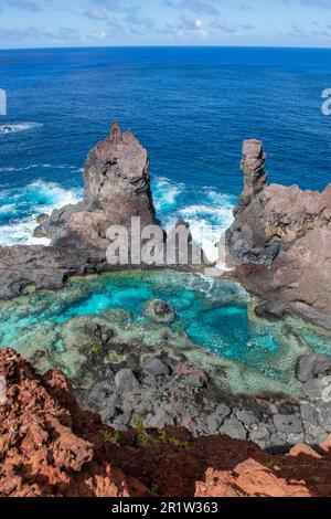 Territoire britannique d'outre-mer, Groupe de l'île Pitcairn, île Pitcairn. Piscine Saint-Paul. Banque D'Images