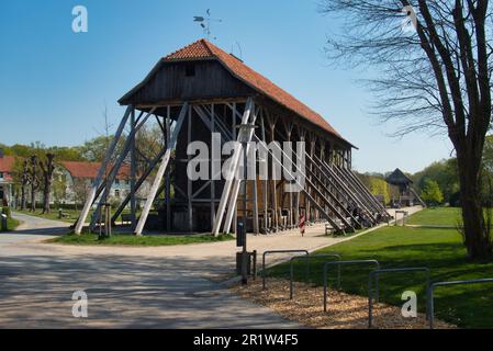 Solution saline en Rhénanie-Westphalie, Allemagne Banque D'Images