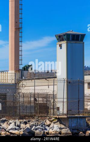 Prison de terminal Island, Port de Los Angeles, San Pedro, Californie du Sud, États-Unis Banque D'Images