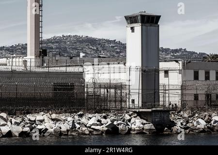 Prison de terminal Island, Port de Los Angeles, San Pedro, Californie du Sud, États-Unis Banque D'Images