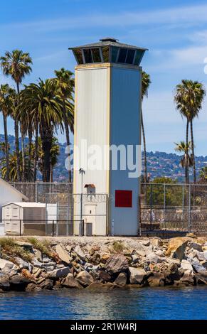 Prison de terminal Island, Port de Los Angeles, San Pedro, Californie du Sud, États-Unis Banque D'Images