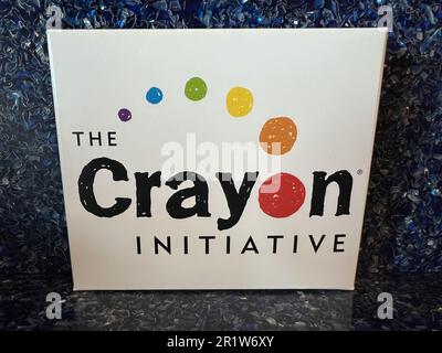 États-Unis. 14th mai 2022. Box of crayons for the crayon Initiative, un projet qui recycle les crayons usagés, San Francisco, Californie, 14 mai 2022. (Photo par Smith Collection/Gado/Sipa USA) crédit: SIPA USA/Alay Live News Banque D'Images