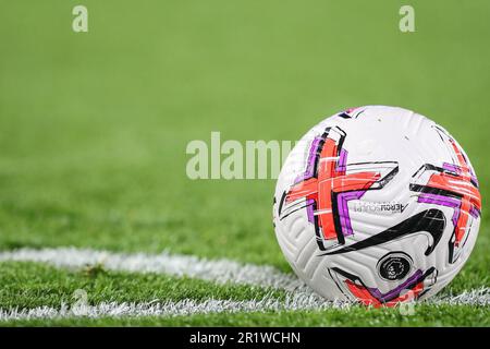 Match de ballon dans un coin de la Premier League match Leicester City vs Liverpool au King Power Stadium, Leicester, Royaume-Uni. 15th mai 2023. (Photo de Gareth Evans/News Images) à Leicester, Royaume-Uni, le 5/15/2023. (Photo de Gareth Evans/News Images/Sipa USA) Credit: SIPA USA/Alay Live News Banque D'Images