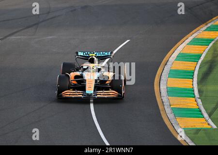 Melbourne, Australie, 9 avril 2022. Lando Norris (4) de Grande-Bretagne et McLaren F1 Team lors du Grand Prix de Formule 1 australien à Albert Park sur 09 avril 2022 à Melbourne, en Australie. Crédit : Steven Markham/Speed Media/Alay Live News Banque D'Images