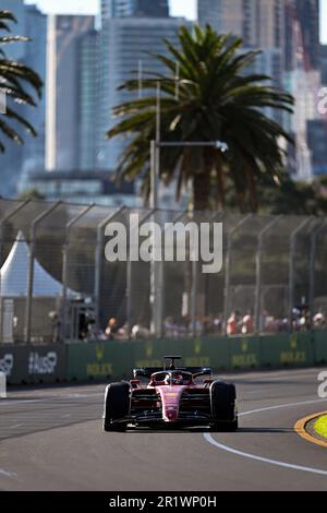 Melbourne, Australie, 10 avril 2022. Charles Leclerc (16) de Monaco et Scuderia Ferrari lors du Grand Prix australien de Formule 1 à Albert Park sur 10 avril 2022 à Melbourne, en Australie. Crédit : Steven Markham/Speed Media/Alay Live News Banque D'Images