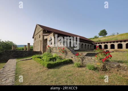 Villa reconstruite romaine Urban, Longuich, Mittelmosel, Moselle, Rhénanie-Palatinat, Allemagne Banque D'Images