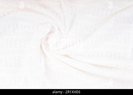 Dentelle textile détail abstrait sur une robe de mariage parfaite pour les arrière-plans. Banque D'Images