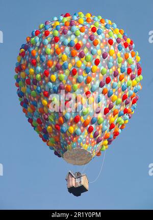 Le ballon « Up » au Bristol Balloon Fiesta. Banque D'Images