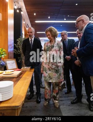 Houston, États-Unis. 15th mai 2023. Son Altesse Royale émérite la reine Sofia d'Espagne assiste à l'événement nocturne de Vocento à l'hôtel C. Baldwin à Houston, Texas, lundi, 15 mai 2023. L'événement est organisé pour que les professionnels de l'industrie des services alimentaires puissent établir des liens commerciaux entre l'Espagne et le Texas. (Photo de Jennifer Lake/SIPA USA) crédit: SIPA USA/Alay Live News Banque D'Images