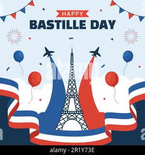 Happy Comores Independence Day social Media contexte Illustration dessin animé de modèles Illustration de Vecteur