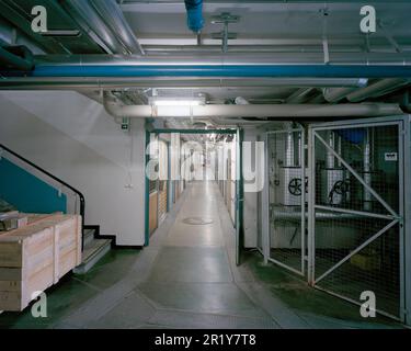 30 avril 1993. Corridor du bâtiment 2 du CERN où Tim Berners Lee a publié le code source du premier navigateur Web et éditeur au monde. À l'origine c Banque D'Images