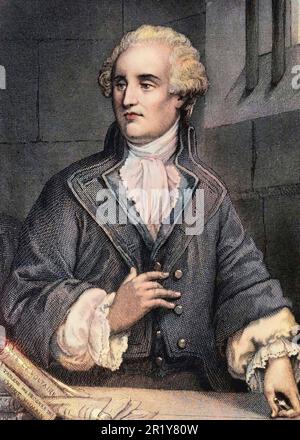 Marie Jean Antoine Nicolas de Caritat (1743-1794) Marquis de Condorcet Banque D'Images