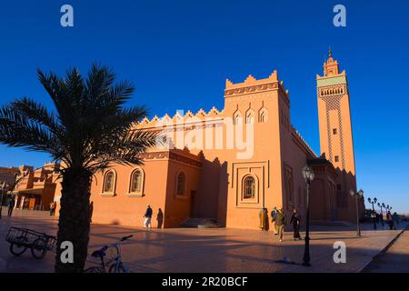 Zagora, Grande Mosquée, Vallée du Draa, région de Souss-Massa-Draa, Maghreb, Afrique du Nord, Maroc Banque D'Images