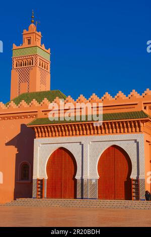 Zagora, Grande Mosquée, Vallée du Draa, région de Souss-Massa-Draa, Maghreb, Afrique du Nord, Maroc Banque D'Images