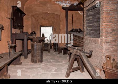 Musée à Castel Sant'Angelo, Rome, Latium, Italie Banque D'Images