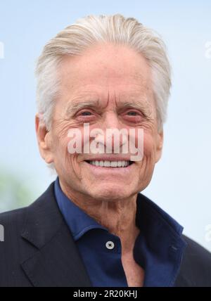 Cannes, France. 16th mai 2023. L'acteur américain Michael Douglas assiste à un appel photo en tant que récipiendaire de la Palme d'Or honoraire au Festival de Cannes 76th au Palais des Festival de Cannes, en France, mardi, 16 mai 2023. Photo de Rune Hellestad/ Credit: UPI/Alay Live News Banque D'Images