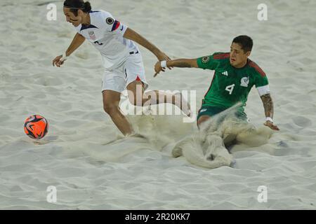 États-Unis vs Mexique Beach Soccer Championship à Nassau aux Bahamas Banque D'Images