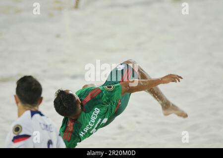 États-Unis vs Mexique Beach Soccer Championship à Nassau aux Bahamas Banque D'Images