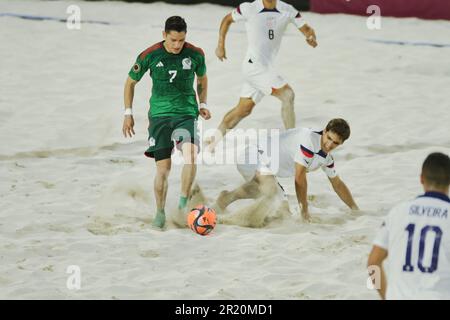 États-Unis vs Mexique Beach Soccer Championship à Nassau aux Bahamas Banque D'Images