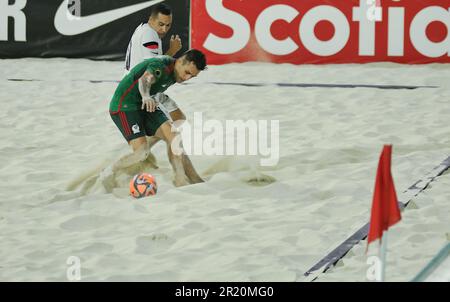 États-Unis vs Mexique Beach Soccer Championship à Nassau aux Bahamas Banque D'Images