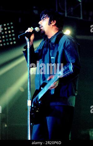 Milan Italie 2000-06-08 :Chino Moreno chanteur et guitariste de Deftones concert au club d'Alcatraz Banque D'Images