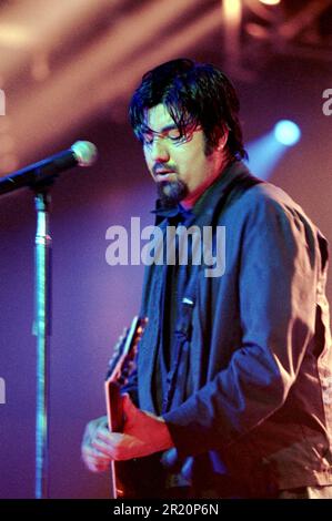 Milan Italie 2000-06-08 :Chino Moreno chanteur et guitariste de Deftones concert au club d'Alcatraz Banque D'Images