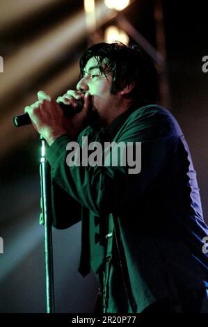 Milan Italie 2000-06-08 :Chino Moreno chanteur et guitariste de Deftones concert au club d'Alcatraz Banque D'Images