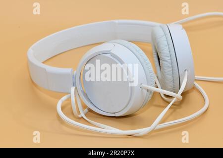 Gros plan sur les casques classiques. Banque D'Images