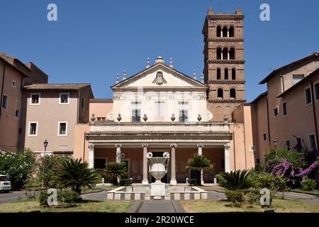 Basilique Santa Cecilia in Trastevere, Trastevere, Rome, Italie Banque D'Images