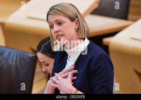 Edinburgh, Écosse, Royaume-Uni, 16 mai 2023. Jenny Gilruth au Parlement écossais. credit sst/alamy nouvelles en direct Banque D'Images