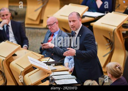 Edinburgh, Écosse, Royaume-Uni, 16 mai 2023. Neil Gray au Parlement écossais. credit sst/alamy nouvelles en direct Banque D'Images