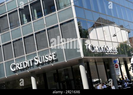 Le bâtiment Credit Suisse à Bâle, Suisse Banque D'Images