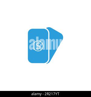 Carte dollar, argent géométrique symbole simple logo vecteur Illustration de Vecteur