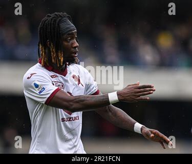 Vérone, Italie. 14th mai 2023. Stade Bentegodi, 14.05.23 Yann Karamoh (7 Torino FC) pendant la série Un match entre Hellas Verona et Torino FC au stade Bentegodi à Vérone, Italie Soccer (Cristiano Mazzi/SPP) Credit: SPP Sport Press photo. /Alamy Live News Banque D'Images