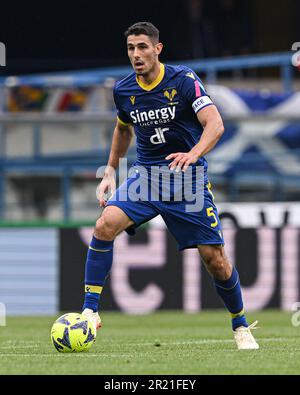 Vérone, Italie. 14th mai 2023. Stade Bentegodi, 14.05.23 Davide Faraoni (5 Hellas Verona) pendant la série Un match entre Hellas Verona et Torino FC au stade Bentegodi à Vérone, Italie Soccer (Cristiano Mazzi/SPP) Credit: SPP Sport Press photo. /Alamy Live News Banque D'Images