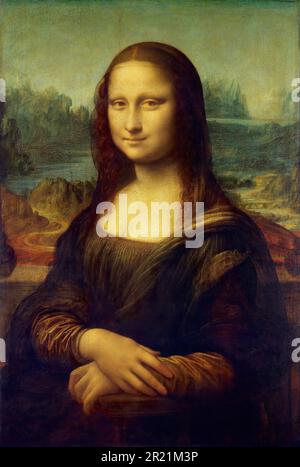 Leonardo da Vinci (1452 - 1519) 'Dona Lisa' la Gioconda. Reproduction de l'Encyclopédie mondiale « trésors de la culture mondiale ». 2009 Banque D'Images