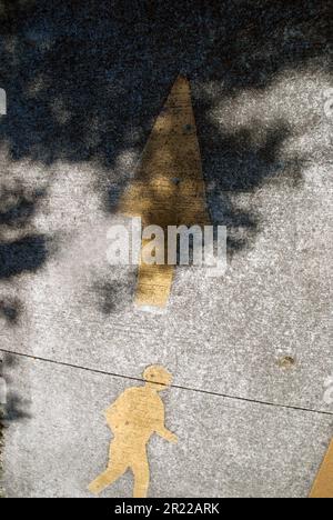 Piste cyclable et piétonne, Gold Coast, Australie. Banque D'Images