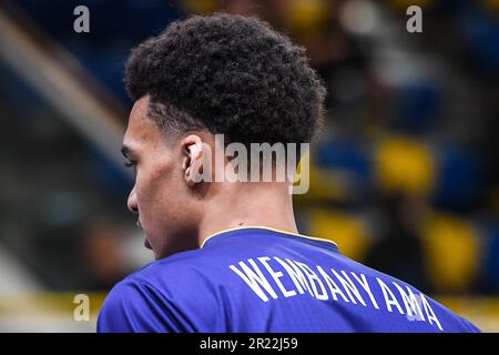 Levallois-Perret, France, France. 16th mai 2023. Victor WEMBANYAMA des Metropolitans 92 lors du match Betclic Elite entre Metropolitans 92 (Boulogne-Levallois) et Paris Basketball au Palais des Sports Marcel Cerdan sur 16 mai 2023 à Levallois-Perret, France. (Credit image: © Matthieu Mirville/ZUMA Press Wire) USAGE ÉDITORIAL SEULEMENT! Non destiné À un usage commercial ! Banque D'Images