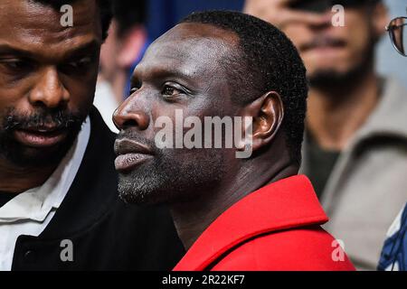 Levallois-Perret, France, France. 16th mai 2023. Omar SY lors du match Betclic Elite entre Metropolitans 92 (Boulogne-Levallois) et Paris Basketball au Palais des Sports Marcel Cerdan sur 16 mai 2023 à Levallois-Perret, France. (Credit image: © Matthieu Mirville/ZUMA Press Wire) USAGE ÉDITORIAL SEULEMENT! Non destiné À un usage commercial ! Banque D'Images